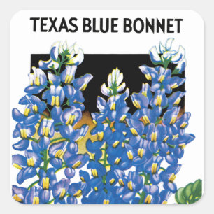 Etiqueta de Pacote de Sementes de Bonnet Azul do T