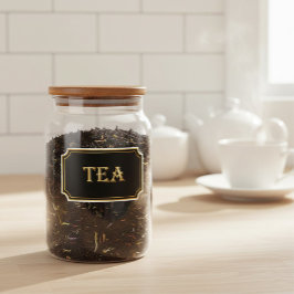 Etiqueta de Panetria Dourada e Preta da Vintagem E