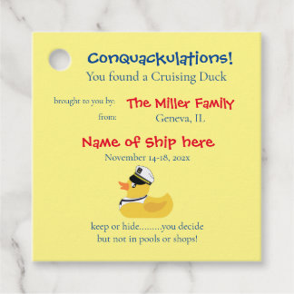 Etiqueta de Pato de Cruzamento