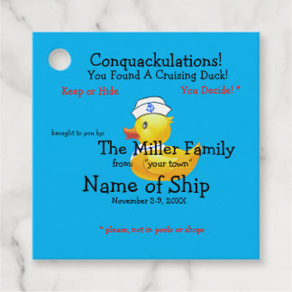 Etiqueta de Pato de Cruzamento