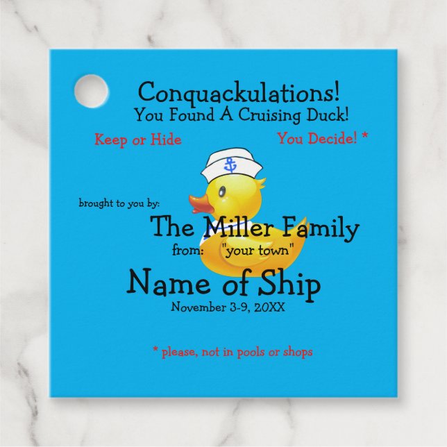 Etiqueta de Pato de Cruzamento (Frente)