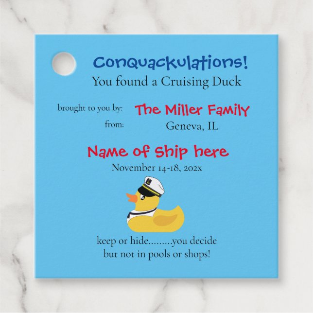 Etiqueta de Pato de Cruzamento (Frente)