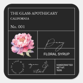 Etiqueta de Peonia Apothecary
