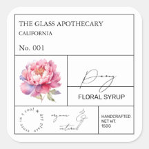 Etiqueta de Peonia Apothecary