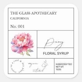 Etiqueta de Peonia Apothecary