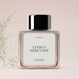 Etiqueta de perfume moderna, adesivo elegante de p