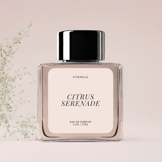 Etiqueta de perfume moderna, adesivo elegante de p (Criador carregado)