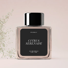 Etiqueta de perfume moderna, adesivo elegante de p