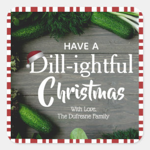 Etiqueta de picles de Natal caseiro