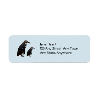 Etiqueta de Pinguins Cortados
