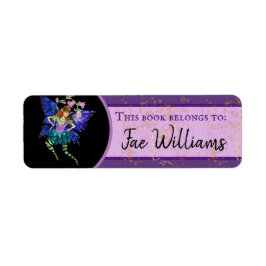 Etiqueta de Pixie Azul-Asas