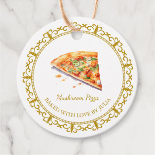 Etiqueta de Pizza Homemade Vintage