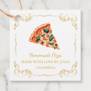 Etiqueta de Pizza Pizza de Pizza Homemade Pintage