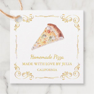 Etiqueta de Pizza Pizza de Pizza Homemade Pintage