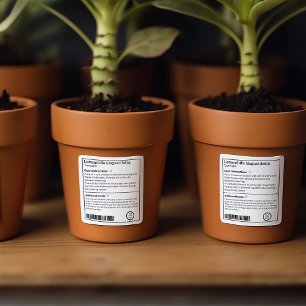 Etiqueta de Planta Personalizável de Fitossanidade