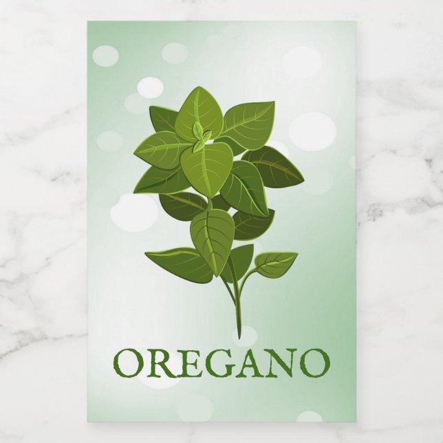 Etiqueta de Plantas Orégânicas (Rótulo Único)