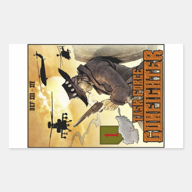Etiqueta de poster do caça-tarefa - Folha de 4 (Frente)