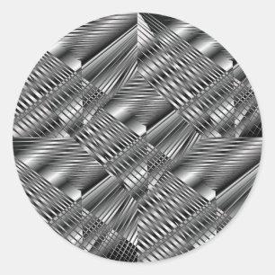 Etiqueta de prata metálica