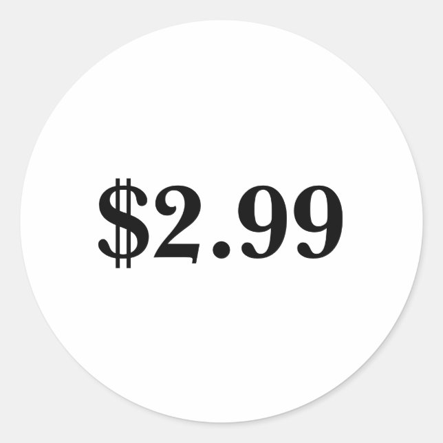 Etiqueta de preço (Frente)