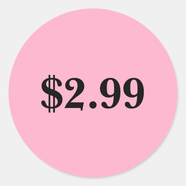 Etiqueta de preço (Frente)