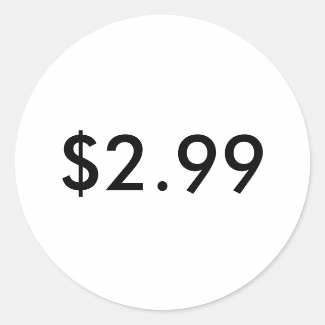 Etiqueta de preço (Frente)