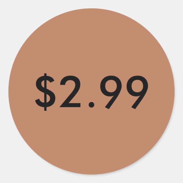 Etiqueta de preço (Frente)