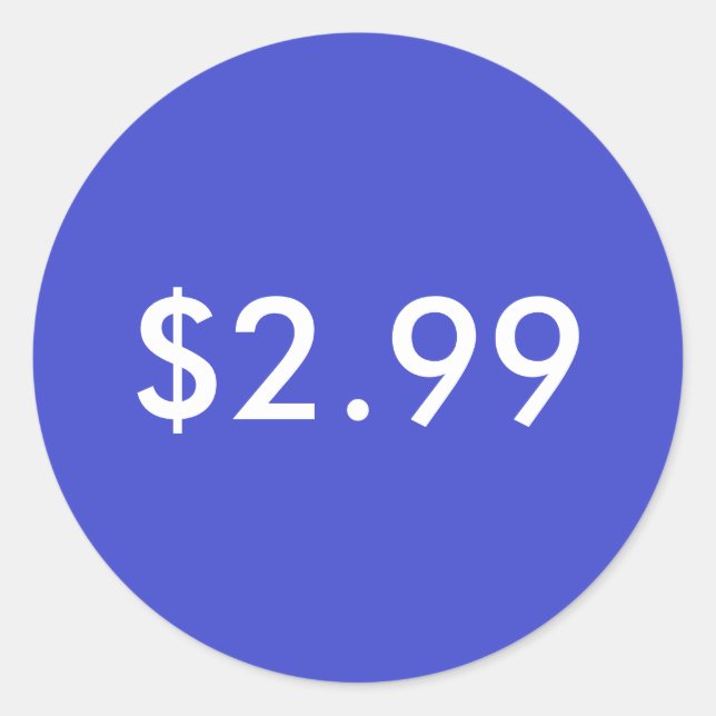 Etiqueta de preço (Frente)