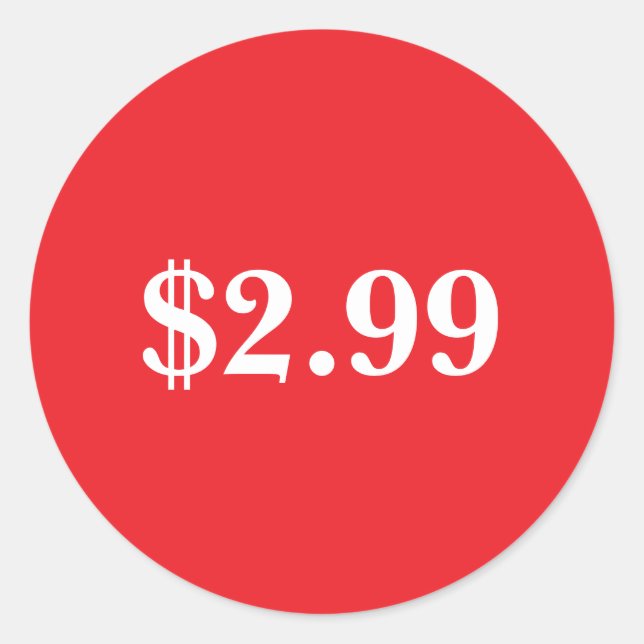 Etiqueta de preço (Frente)