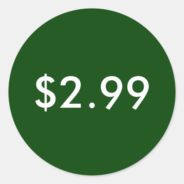 Etiqueta de preço (Frente)