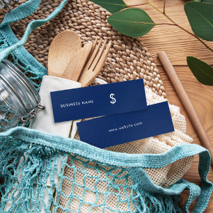 Etiqueta de preço azul de Marinho simples e elega