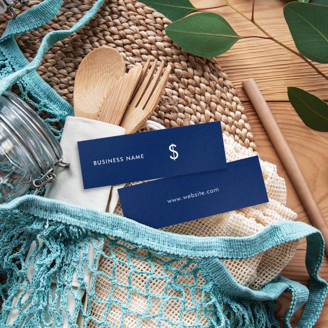Etiqueta de preço azul de Marinho simples e Elegan (Criador carregado)
