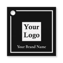 Etiqueta de Preço com Logotipo Personalizado Quadr