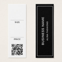 Etiqueta de preço de exibição de código QR de logo