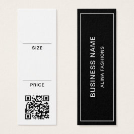 Etiqueta de preço de exibição de código QR de logo