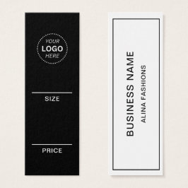 Etiqueta de preço de exibição de logotipo de negóc