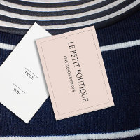 Etiqueta de preço de fixação da moda cor-de-rosa-e