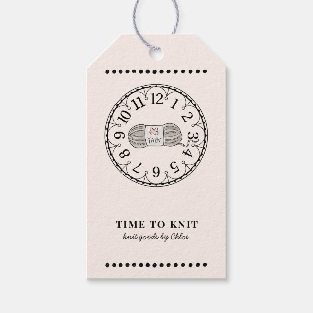 Etiqueta de Preço de Mercadorias do Knit Fabricado (Frente)