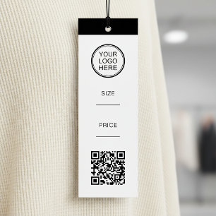 Etiqueta de Preço de Produto com Código QR Moderno