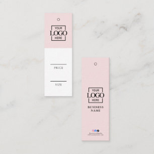 Etiqueta de Preço de Roupas com Logotipo de Negóci