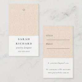 Etiqueta de preço de textura cerâmica de Blush mín