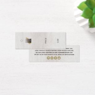 Etiqueta de preço de vestuário para logotipos de m