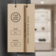 Etiqueta de Preço Kraft Premium para Moda Artesana