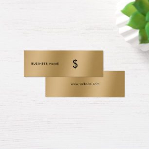 Etiqueta de preço simples e Dourada do Faux Elega