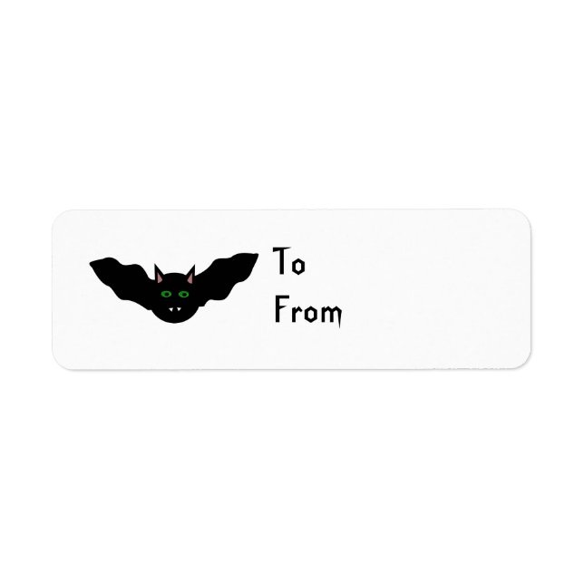 Etiqueta de presença personalizada de Gato de Vamp (Frente)