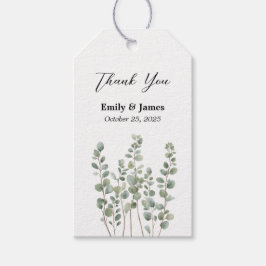 Etiqueta de Presente Botânica Elegante