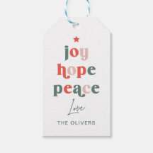 Etiqueta de Presente da Árvore do Word