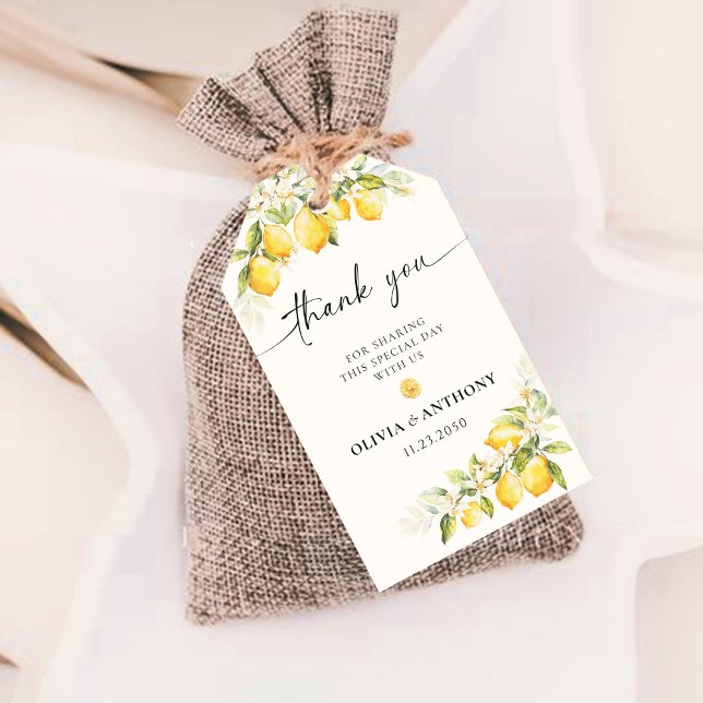 Etiqueta de Presente da Cerimônia de Casamento de  (Criador carregado)