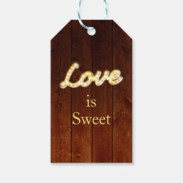 Etiqueta de Presente das Luzes Marqueas