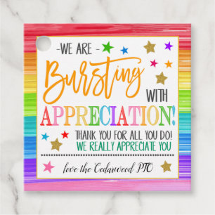 Etiqueta de Presente de Apreciação