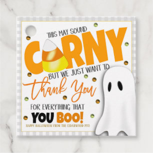 Etiqueta de Presente de Apreciação do Holloween